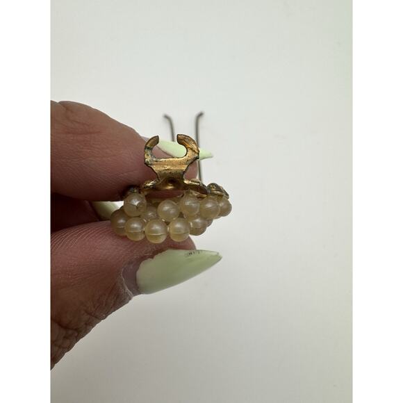 VTG Lot Hair Comb And Barrette ART NOUVEAU / Faux Pearl & Gold-tone accents - Picture 10 of 15
